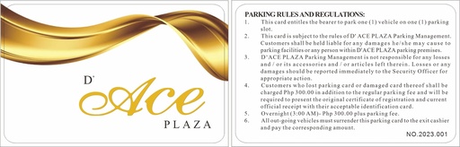 Parking Card